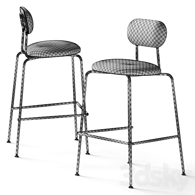 Liqui Contracts Delores Bar Stool 3DSMax File - thumbnail 2