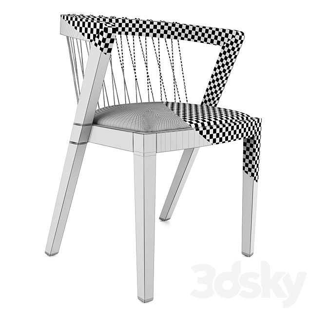 Livoni string chair 3ds Max - thumbnail 3