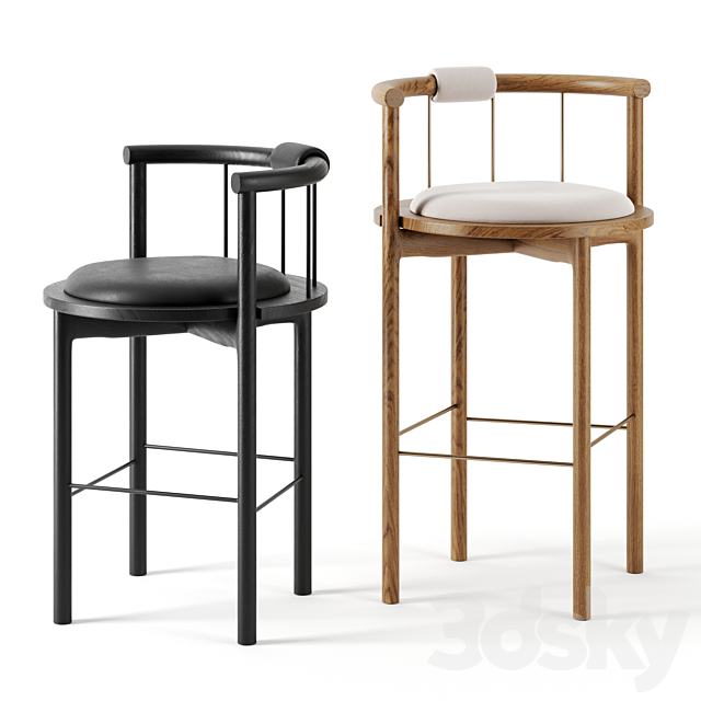 Lloyd Bar Stool by Crump and Kwash 3DSMax File - thumbnail 1