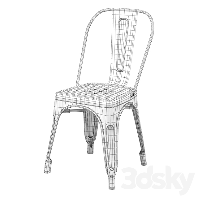 Lockley chair 3DS Max Model - thumbnail 4