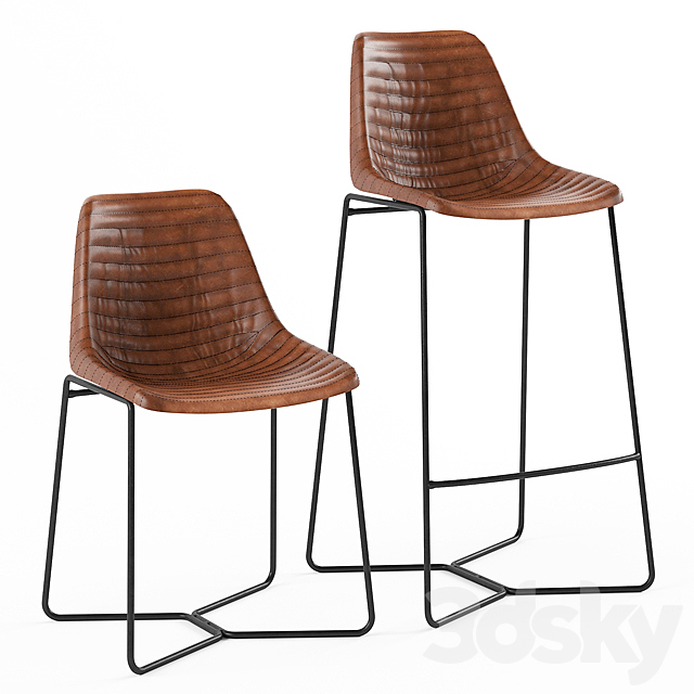 Loft Design 4020 and 4023 model chairs 3DSMax File - thumbnail 1