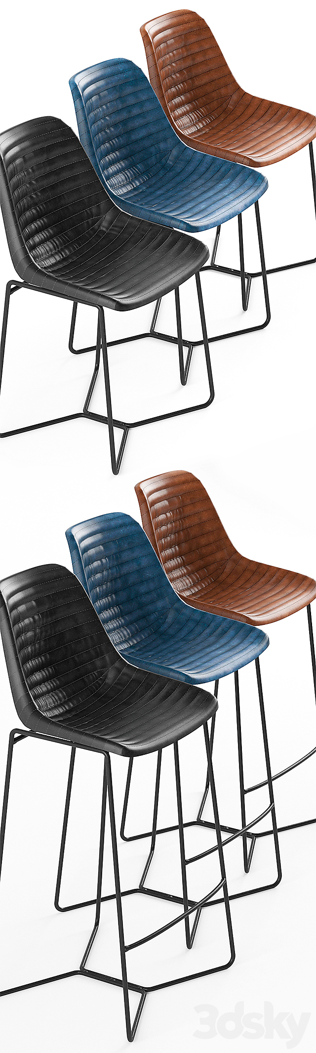 Loft Design 4020 and 4023 model chairs 3DSMax File - thumbnail 2