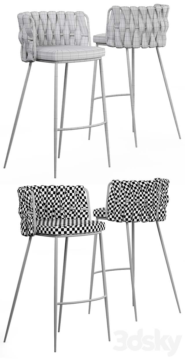 LoftDesigne Bar Stool 2678 3DSMax File - thumbnail 3