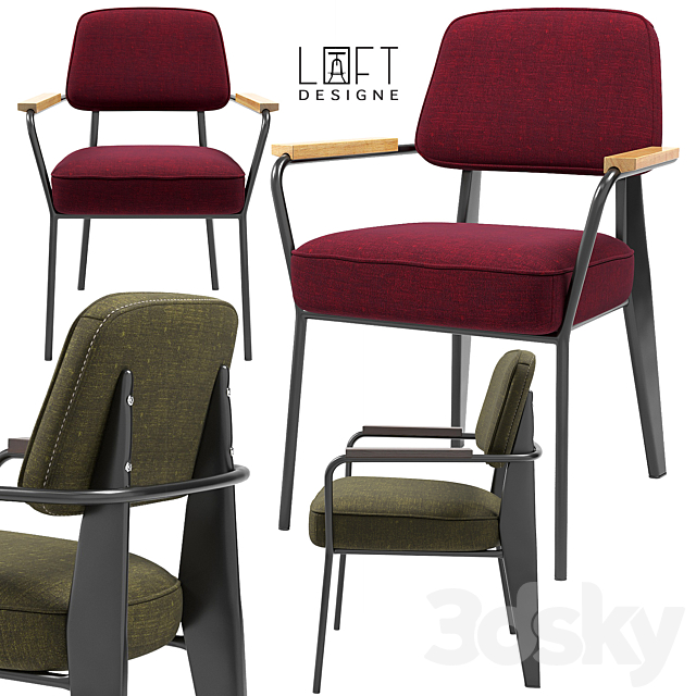 LoftDesigne Chairs 3604_3603 3DSMax File - thumbnail 1