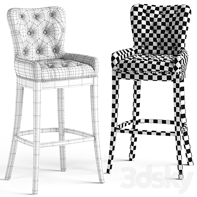 Loftdesigne Stool 2027 and 3863 3DS Max Model - thumbnail 3