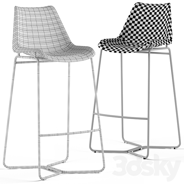 Loftdesigne Stool 4021 3DS Max Model - thumbnail 3