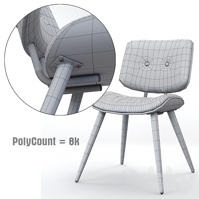 LOFTOWE Chair 3DS Max Model - thumbnail 5