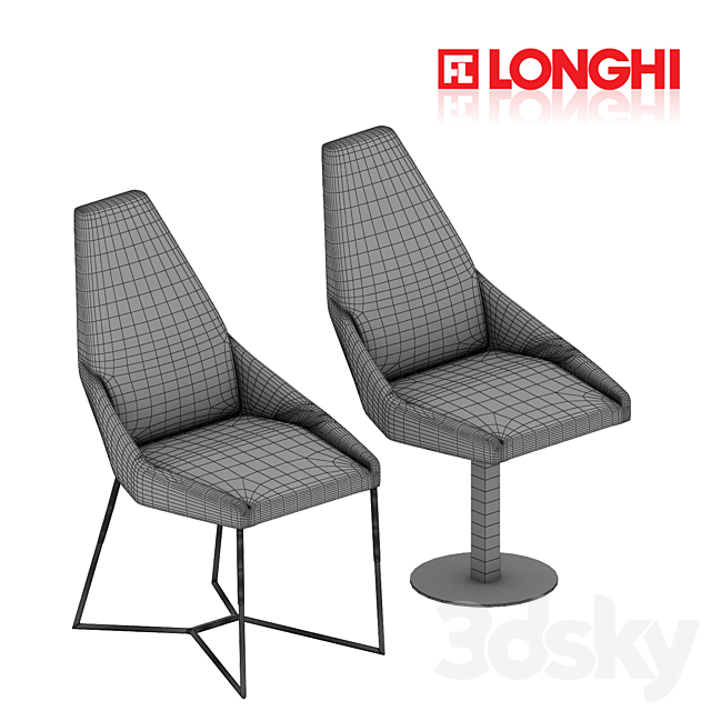 Longhi Miu Chair 3DSMax File - thumbnail 3