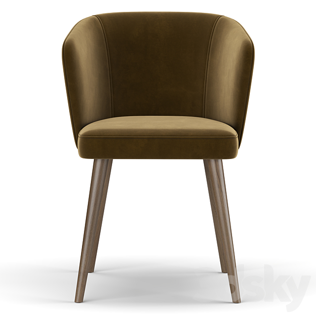 Lot dining chair 3DS Max Model - thumbnail 3