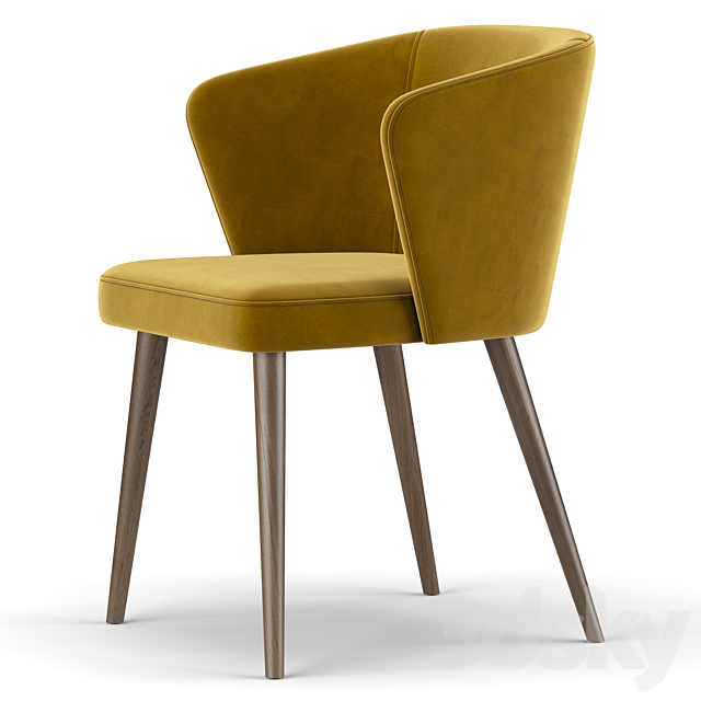 Lot dining chair 3DS Max Model - thumbnail 4