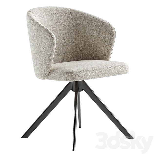 LOT swivel chair & LOT armchair 3ds Max - thumbnail 3