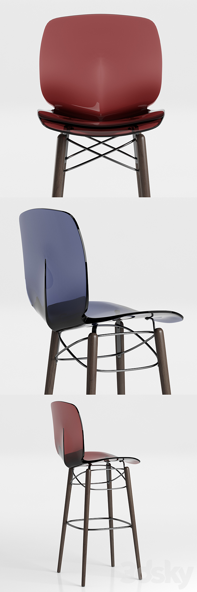 Loto W barchair – Bonaldo 3DSMax File - thumbnail 2