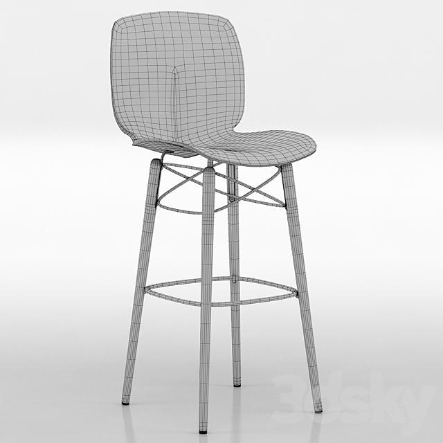 Loto W barchair – Bonaldo 3DSMax File - thumbnail 3