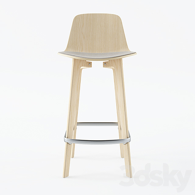 Lottus Wood Chair 3ds Max - thumbnail 2