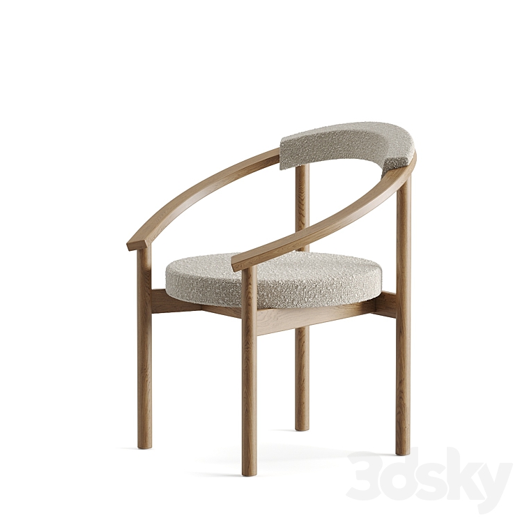 Louis chair 3DS Max Model - thumbnail 2