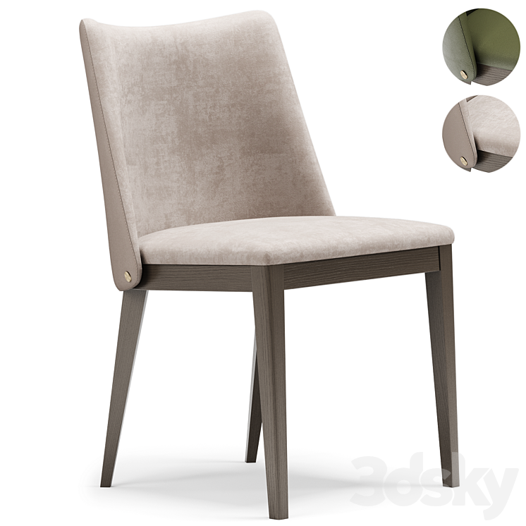 LOUISE chair – Domkapa 3DS Max Model - thumbnail 1