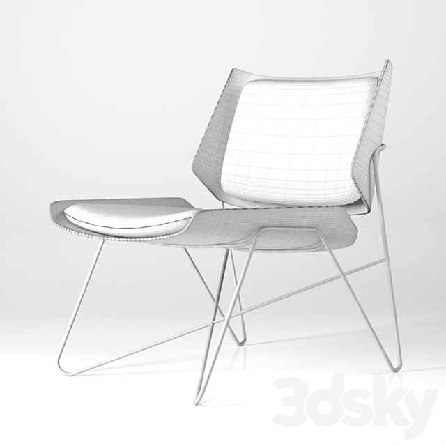 Lounge chair 3DSMax File - thumbnail 2