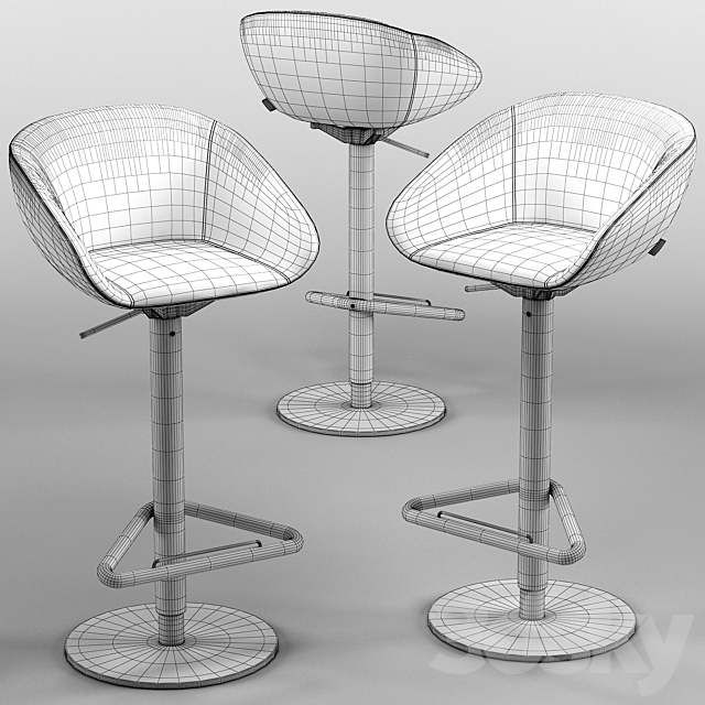 Love barstool cs1891 – Calligaris 3DS Max Model - thumbnail 3