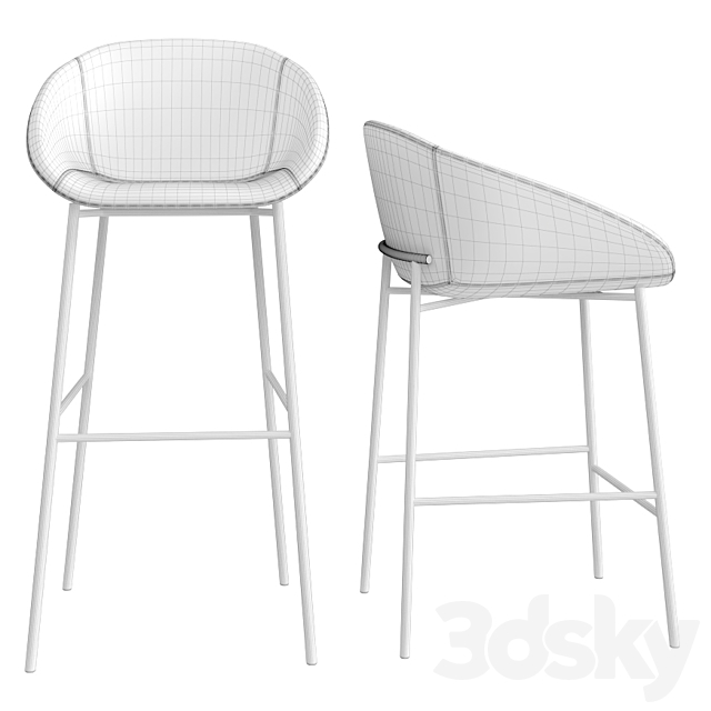 Love high stool 3DSMax File - thumbnail 4