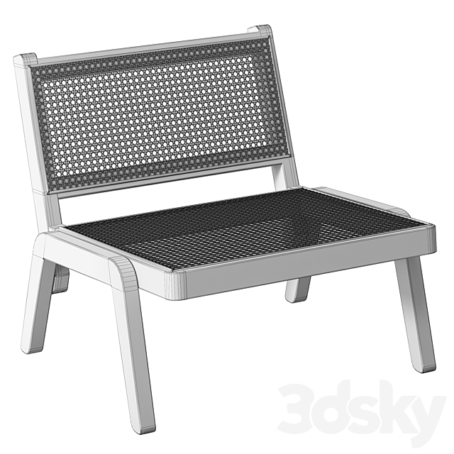 Low chair by H&M 3DSMax File - thumbnail 4