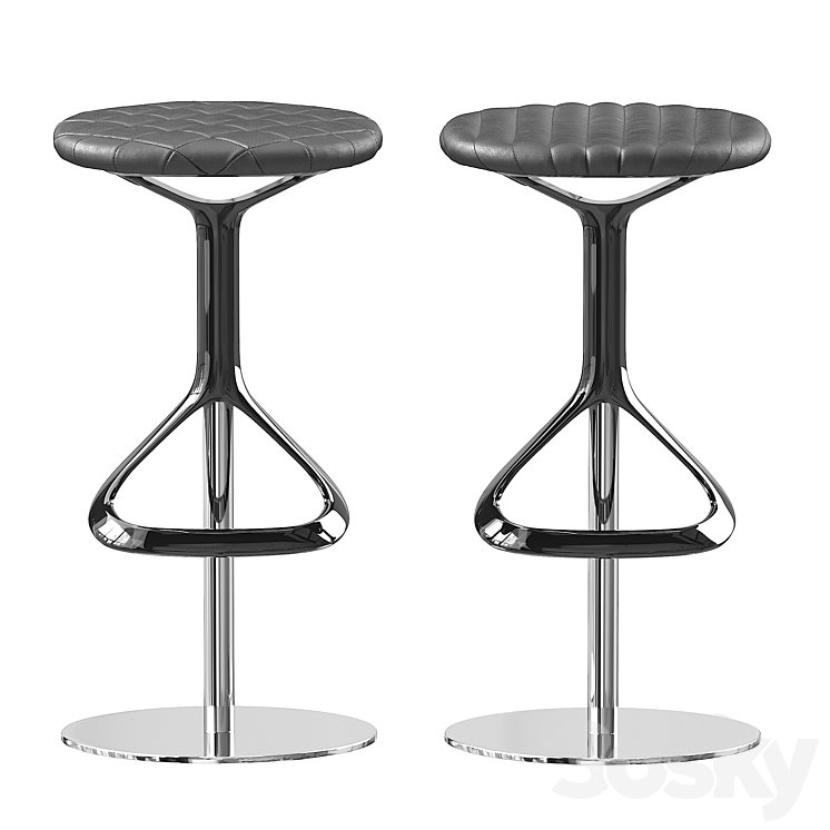 Lox Barstool 3DS Max Model - thumbnail 2