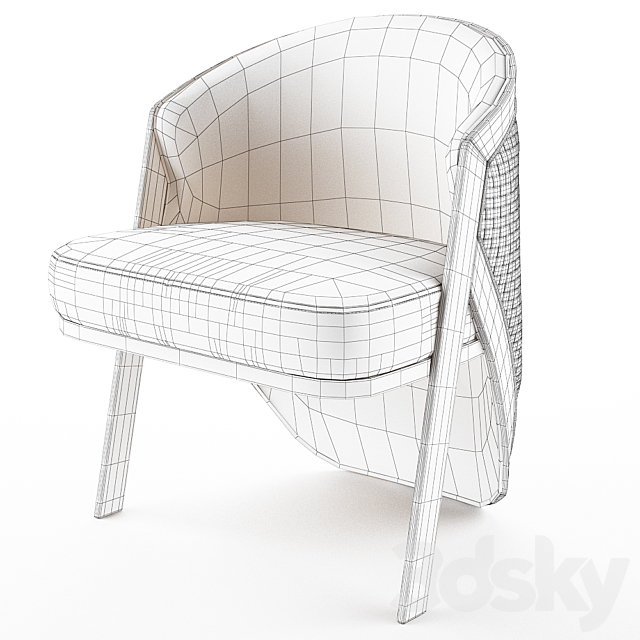 Lucky chair – Visionnaire Home Philosophy 3DS Max Model - thumbnail 3