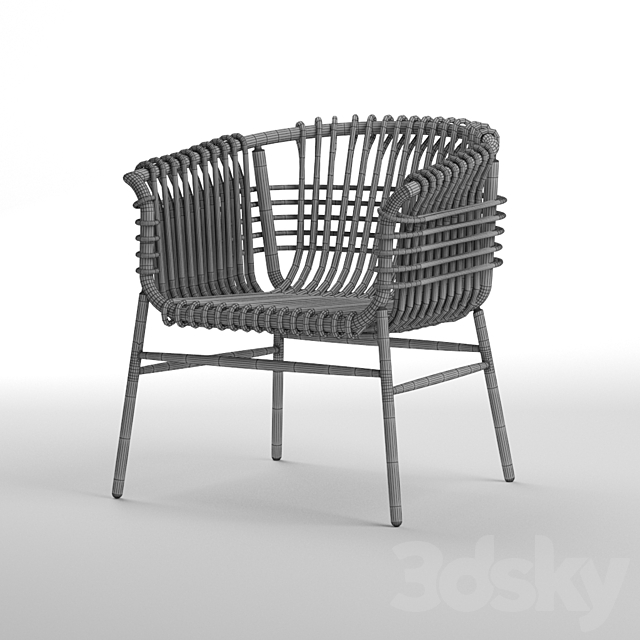 Lukis Chair by Abie Abdillah 3DS Max Model - thumbnail 3