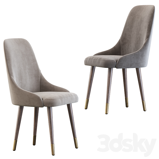 Luxdeco Torre Adima side chair 3DSMax File - thumbnail 3