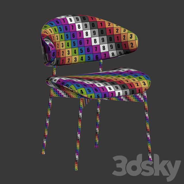 Luz Dining Chair More Moebel 3DSMax File - thumbnail 4