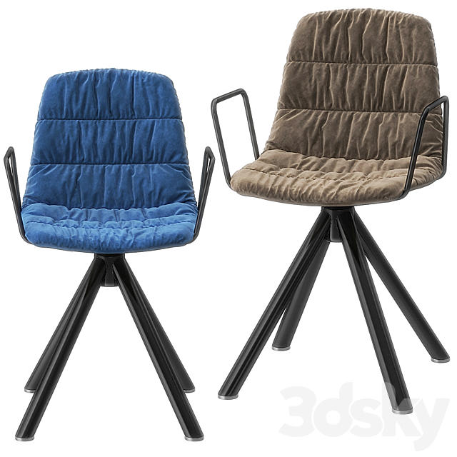 Maarten chair by Viccarbe 3DS Max Model - thumbnail 2