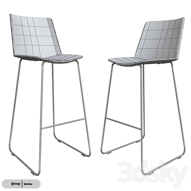 Magis TROY stool 3DSMax File - thumbnail 3