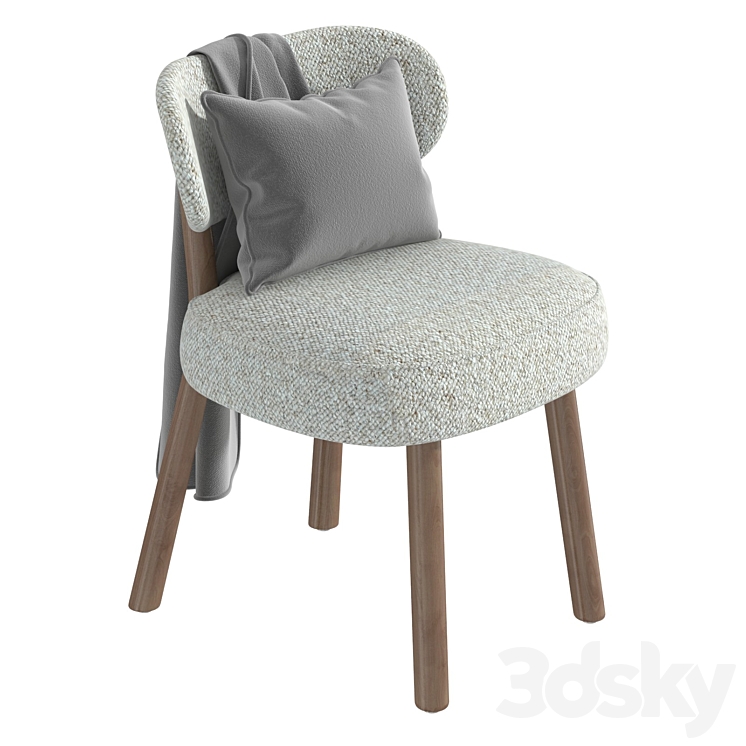 Maiden Home Jane Dining Chair 3DS Max Model - thumbnail 1