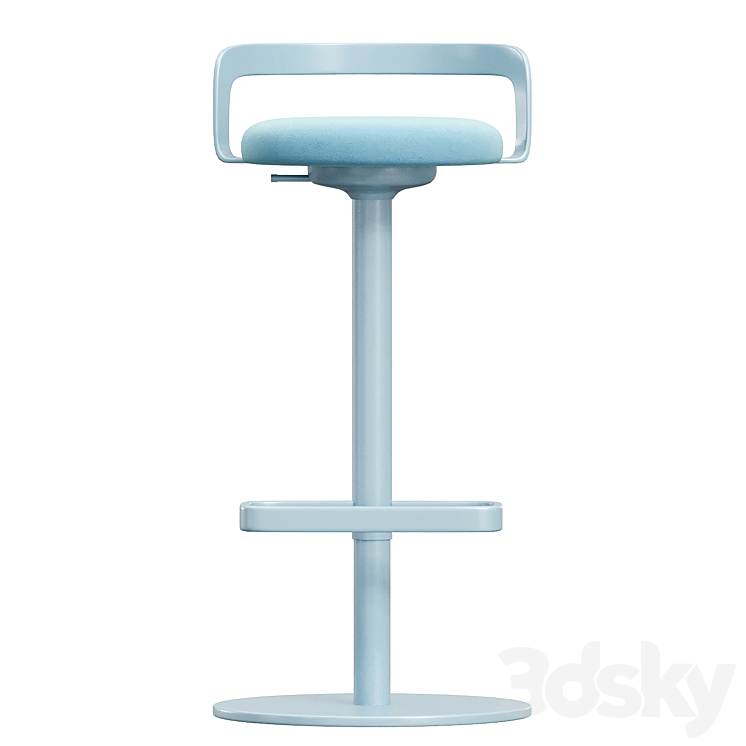 Mak Bar Stool 3DS Max Model - thumbnail 1