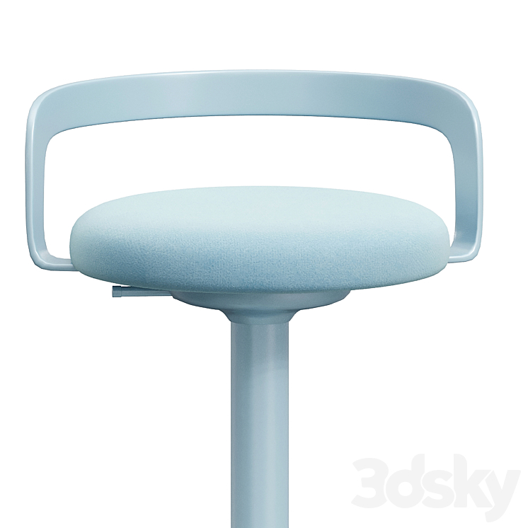 Mak Bar Stool 3DS Max Model - thumbnail 2