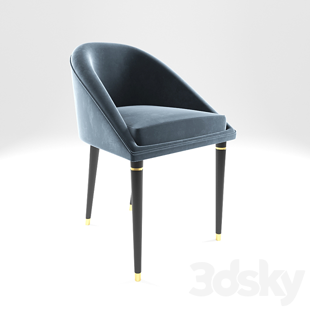 Malay dining chair 3DSMax File - thumbnail 2