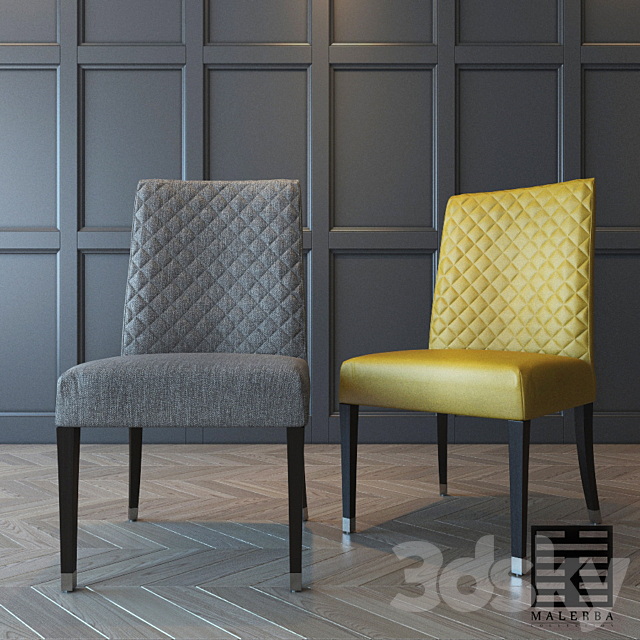 Malerba chair Red Carpet 3DS Max Model - thumbnail 1