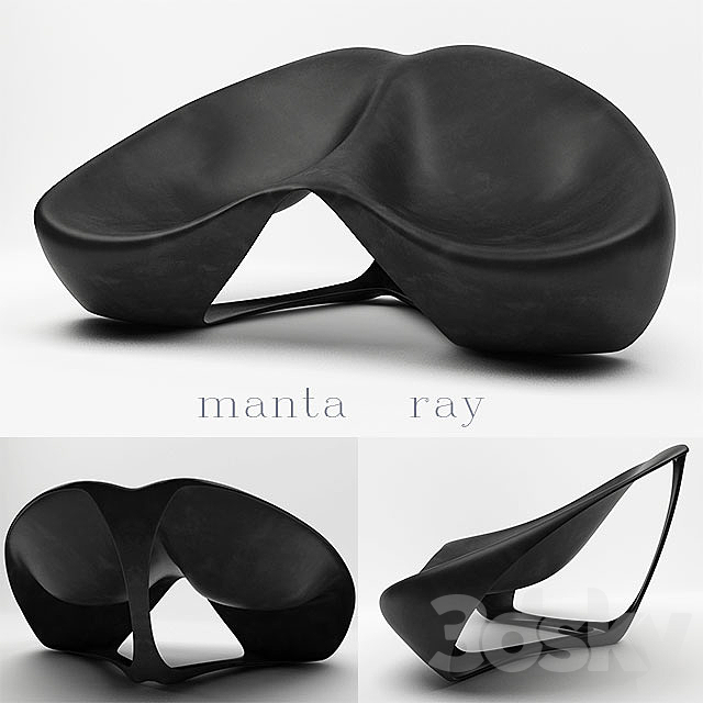 Manta ray chair 3DSMax File - thumbnail 1