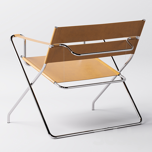 Marcel Breuer D4 Folding Chair 3DS Max Model - thumbnail 4