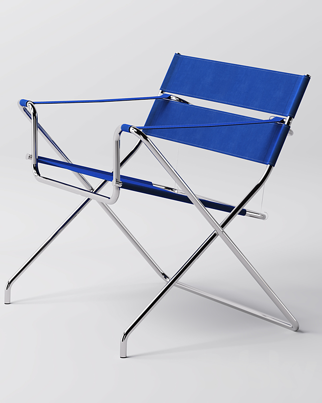 Marcel Breuer D4 Folding Chair 3DS Max Model - thumbnail 5