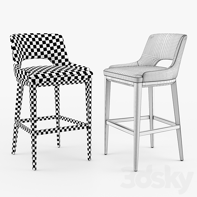 Marelli grace stool 3DSMax File - thumbnail 3