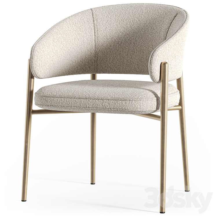 Marelli Linda chair 3DS Max Model - thumbnail 1