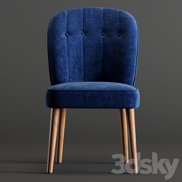 Margot Dining Chairs 3DS Max Model - thumbnail 2