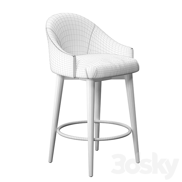 Marilyn barstool 3DS Max Model - thumbnail 4