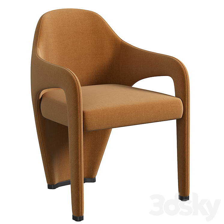 Marilyn Dining Chair 3DS Max Model - thumbnail 2