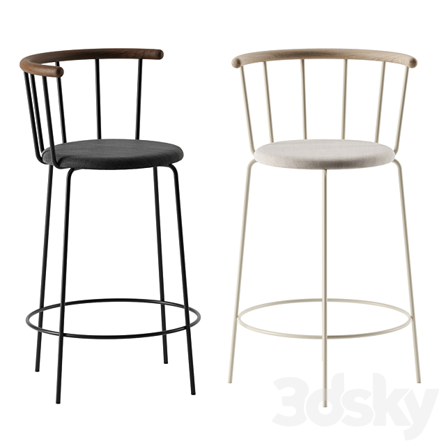 Marion Barstool by Eberhart Furniture 3DSMax File - thumbnail 1