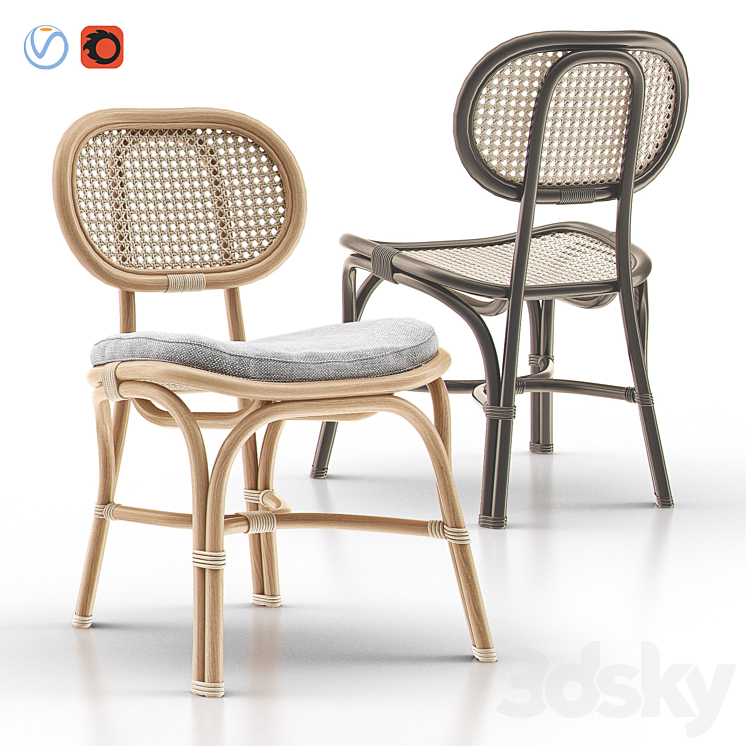 MARTE Bistro Chair 3DS Max Model - thumbnail 1