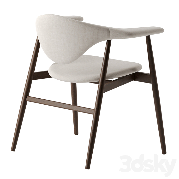 Masculo Dining Chair by Gubi 3DS Max Model - thumbnail 2