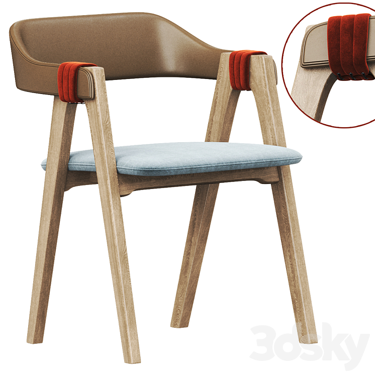 Mathilda Chair by Moroso 3DS Max Model - thumbnail 1