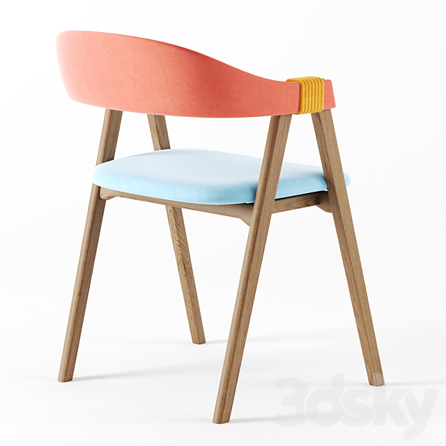 Mathilda chair by moroso 3DS Max Model - thumbnail 2