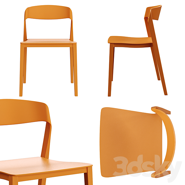 Maurice chair 3ds Max - thumbnail 3